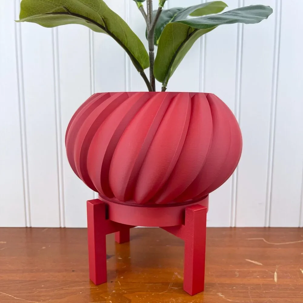 Oro Indoor Planter Pot w/ Drainage Hole and Drip Tray, Houseplants,